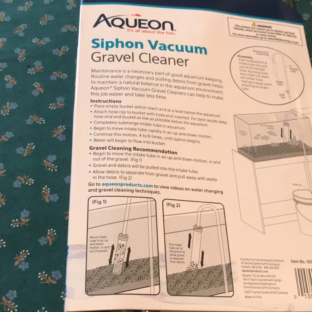 Siphon vacuum gravel cleaner